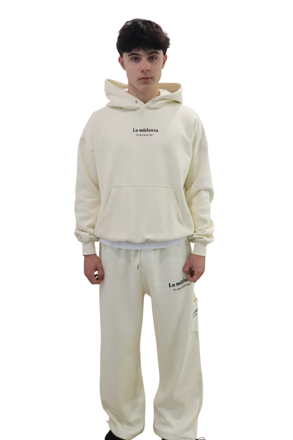 LAMODANZA Essential Hoodie - Beige Cream